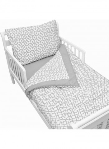4-Piece Printed Crib Bedding Set