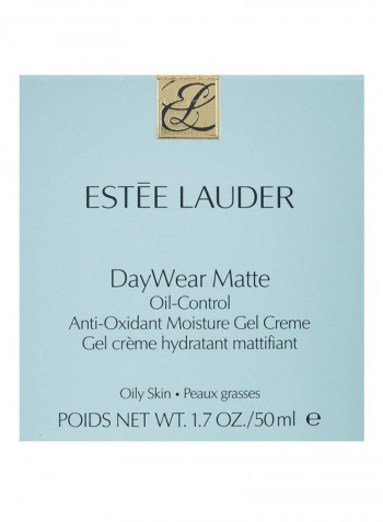 Daywear Matte Oil Control Anti Oxidant Moisture Gel Creme Oily Skin White 50ml