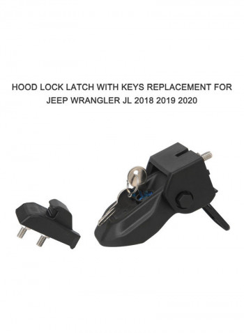Hood Lock Latch With Keys for Jeep Wrangler JL 2018 2019 2020