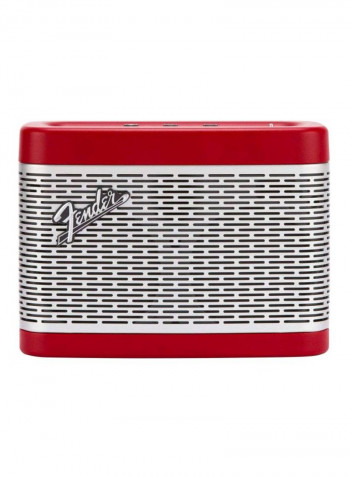 Newport Portable Bluetooth Speaker 23.5x12.5x22centimeter Red/Silver