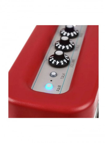 Newport Portable Bluetooth Speaker 23.5x12.5x22centimeter Red/Silver