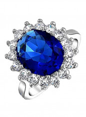 Sterling Silver Cubic Zirconia Studded Ring