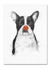 Iam Not Your Clown Canvas Wall Art Black/White 14 x 19inch