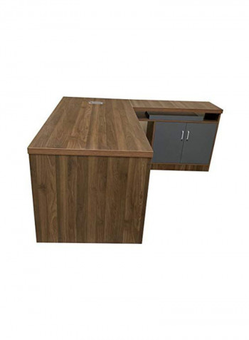 Modern Executive Desk Walnut 180cm