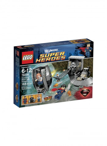 168-Piece Superman Black Zero Escape Building Toy Set 76009