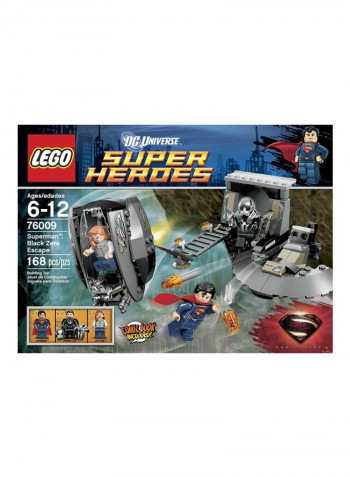 168-Piece Superman Black Zero Escape Building Toy Set 76009