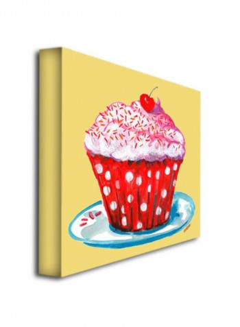 Cupcake Canvas Wall Art Multicolour 24 x 24inch