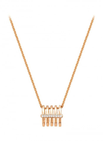 Stainless Steel Stone Studded Necklace
