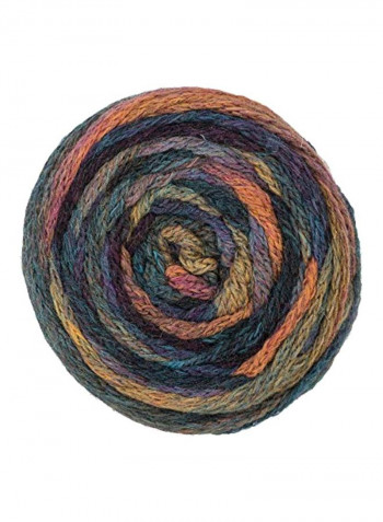 Italian Story Ombra Wool Blend Yarn Green/Yellow/Grey