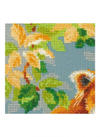 Red Panda Counted Cross Stitch Kit Brown/Black/Green