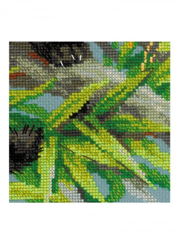 Red Panda Counted Cross Stitch Kit Brown/Black/Green