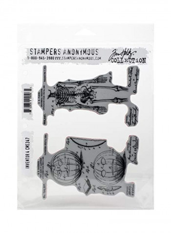 Tim Holtz Cling Stamp Grey/Black