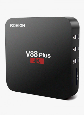 V 88 Quad Core KODI Miracast DLNA Wi-Fi LAN TV Box V5209UK Black
