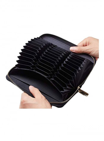 محفظة تحجب RFID أسود