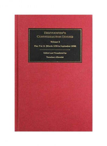 Beethoven's Conversation Books Hardcover English by Theodore Albrecht