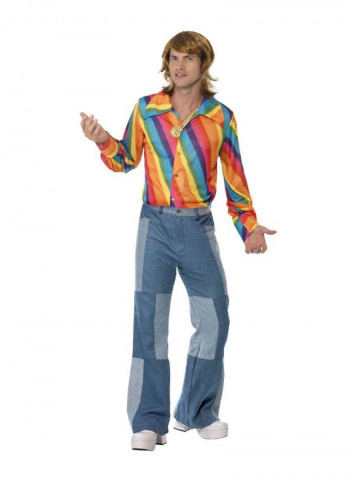 70s Colour Rainbow Costume Shirt L reviews 70s Colour Rainbow Costume Shirt L