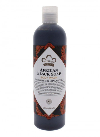Pack of 2 African Black Soap Body Wash 13ounce