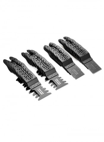 48-Piece Mix Oscillating Blade Set Black