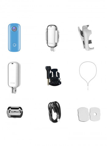 Mini Action Camera 30MP With Magnetic Body And Accessories