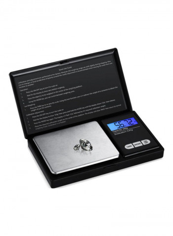 Lcd Display Small Mini Kitchen Scale Black 0.12kg