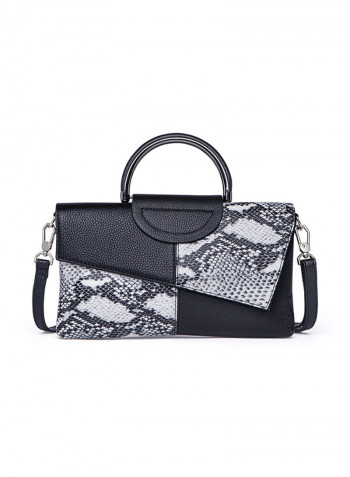 Patchwork Elegant Multifunction Party Bag Black