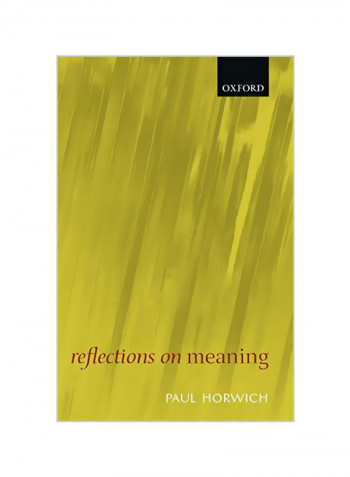 Reflections On Meaning Paperback