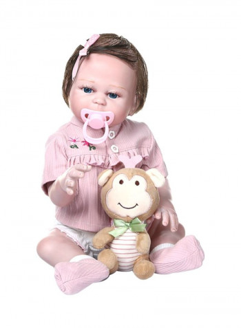 Simulation Baby Doll With Stuff Toy 48cm