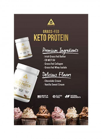 Grass-Fed Keto Protein Powder - Vanilla Sweet Cream