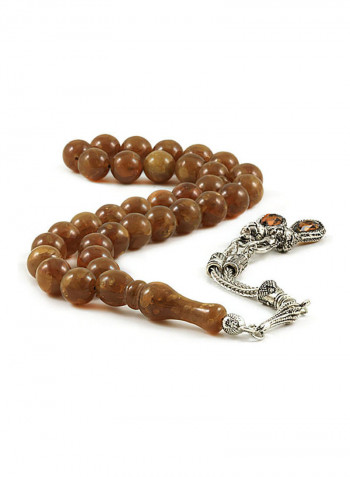Amber Bakelite Prayer Beads