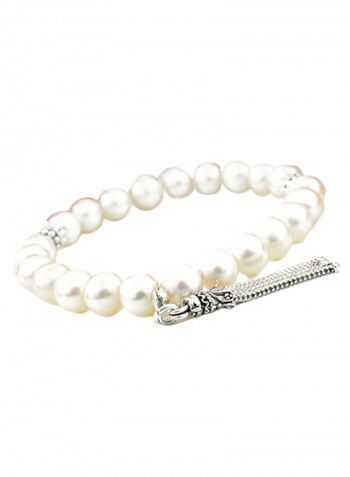 Pearl Bracelet With Sterling Silver Components