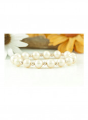 Pink Pearl Bracelet with Sterling Silver components