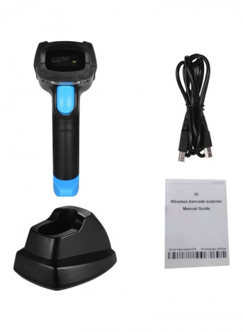 Handheld Barcode Scanner Black/Blue