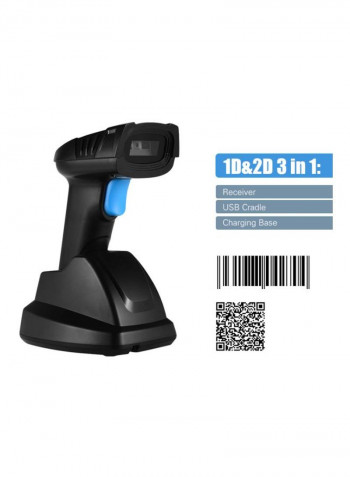 Handheld Barcode Scanner Black/Blue