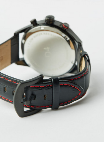 Men's Leather Analog Watch D103029STL