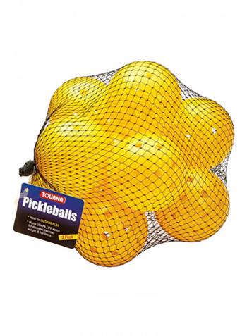 Pack Of 12 Strike Outdoor Pickle Balls 10.4 x 7.7 x 4.4inch