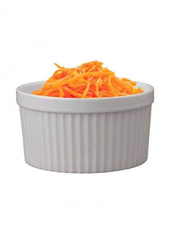 6-Piece Porcelain Souffles Set White 4.5inch