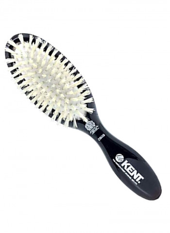 Oval Cushion Hair Brush Black/Beige