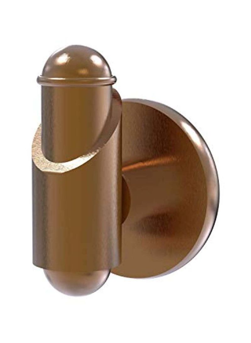Soho Collection Brass Robe Hook Brown