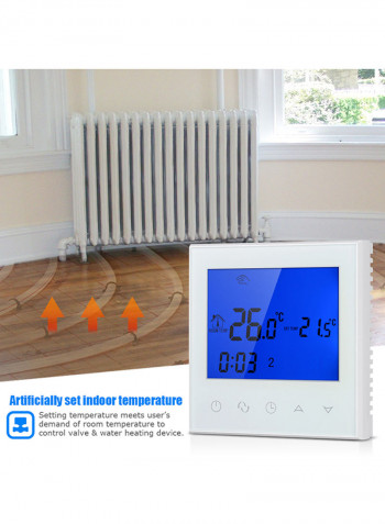 Electric Heating Temperature Controller Thermostat White