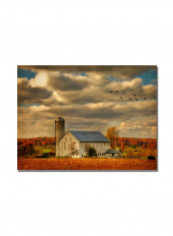 Family Farm II Canvas Wall Art Multicolour 18 x 24inch