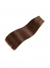 20-Piece Silky Straight Remy Tape In Human Hair Extension Medium Brown 16inch