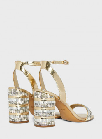 Alhamra High Heeled Sandals Gold/Silver