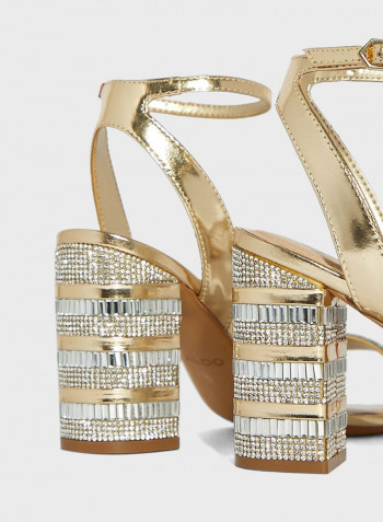 Alhamra High Heeled Sandals Gold/Silver
