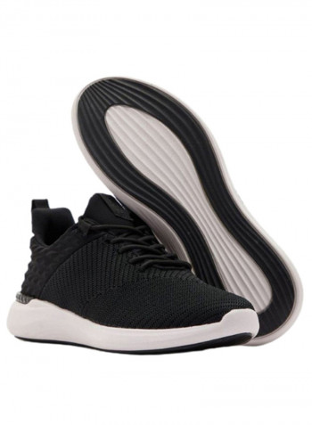 Mesh Lace-Up Training Sports Shoes Black