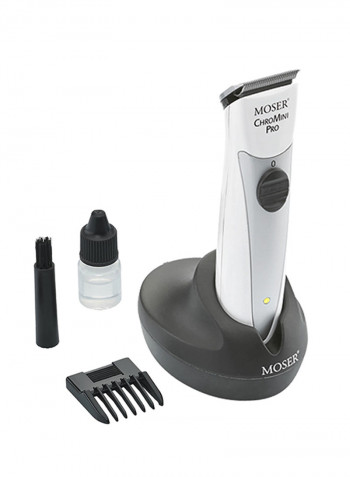 Chromini Pro Professional Cordless Trimmer White/Silver