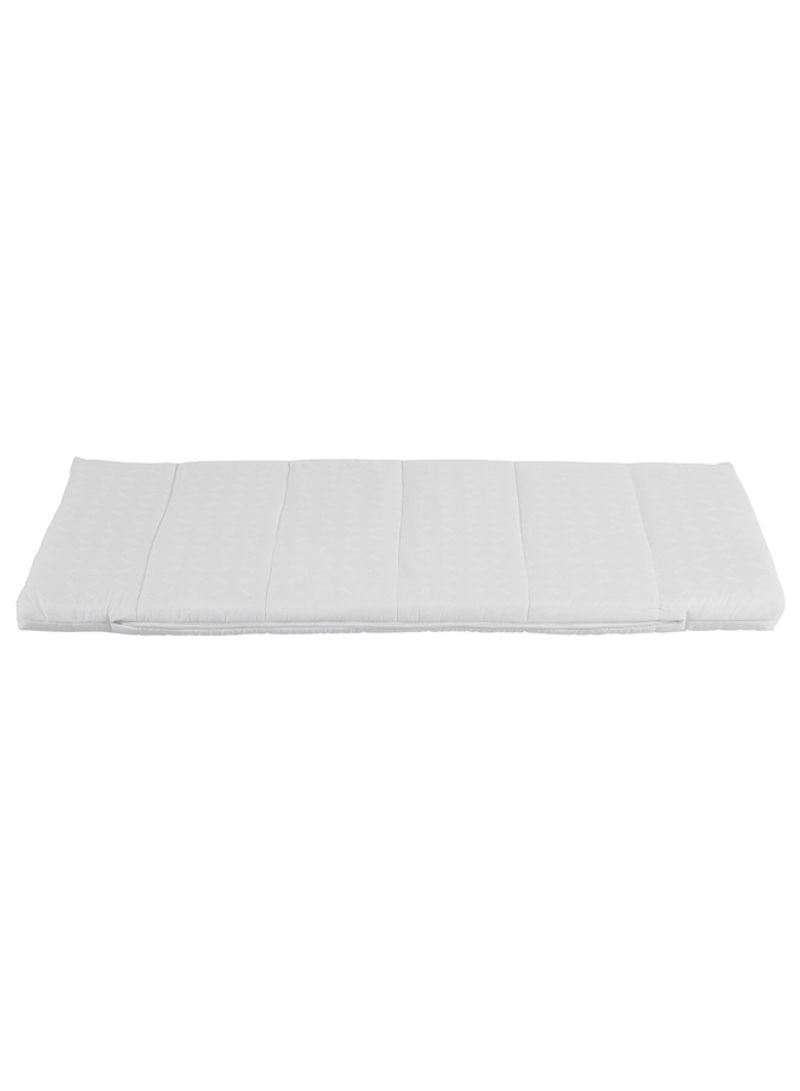 Foldable Mattress Protector For Travel Cot, White