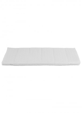 Foldable Mattress Protector For Travel Cot, White