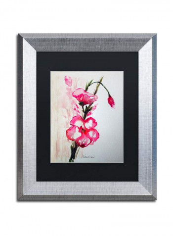 Bloom Wall Art Pink/Green 11 x 14inch