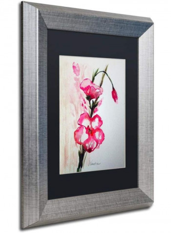 Bloom Wall Art Pink/Green 11 x 14inch