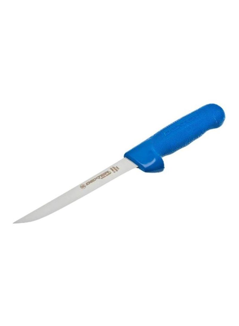 Carbon Steel Boning Knife Silver/Blue 12x3.8x0.9inch
